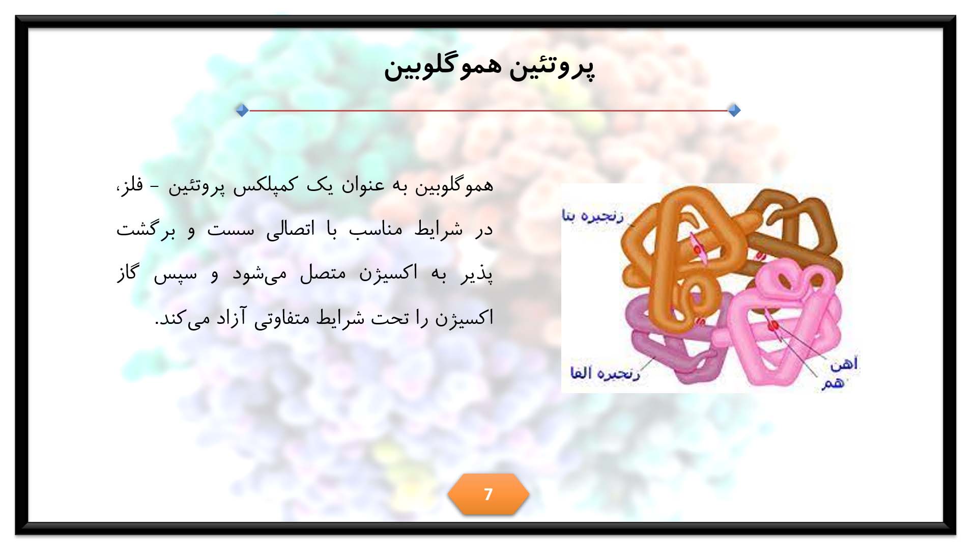 پاورپوینت در مورد هموگلوبین 